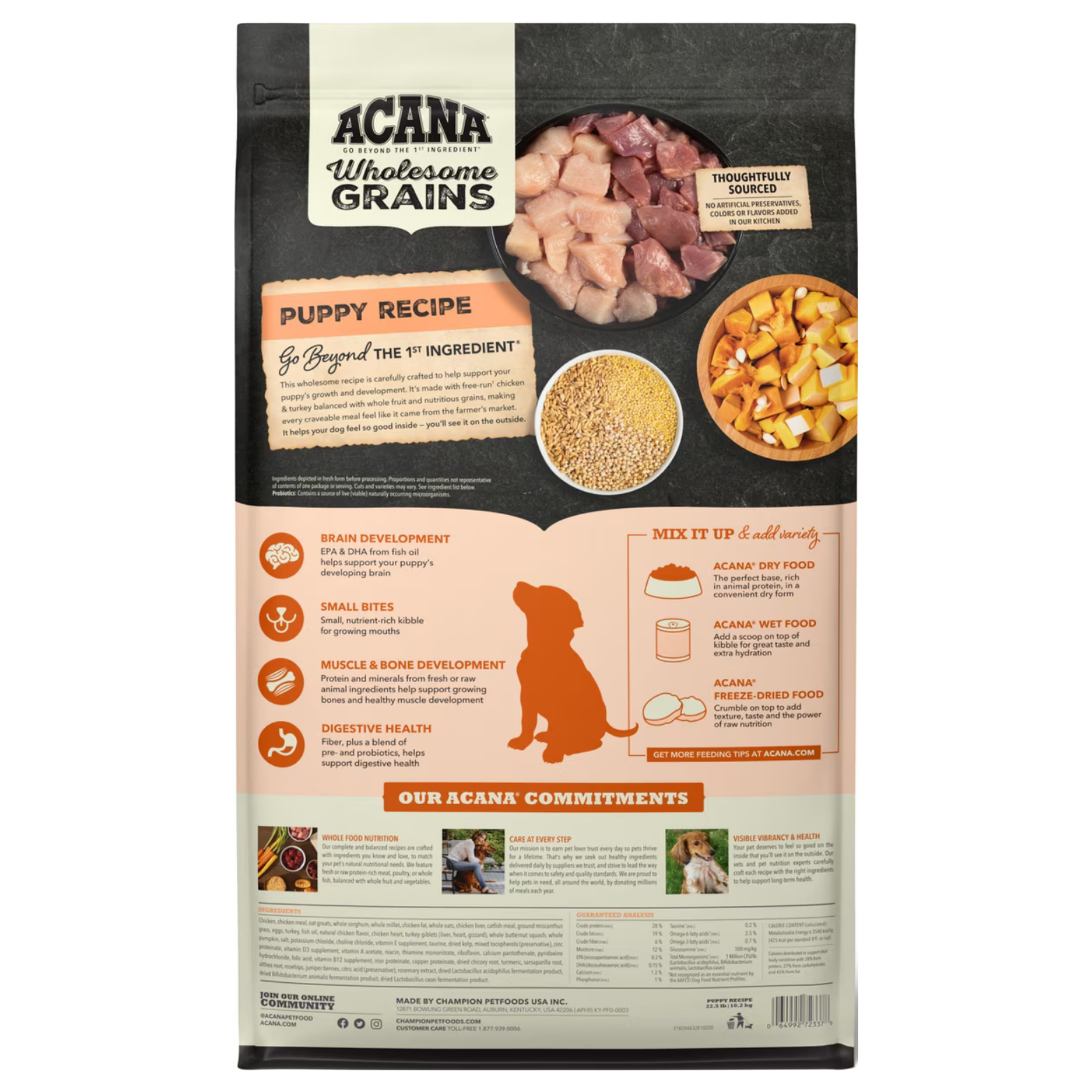 Acana Wholesome Grains Puppy Recipe Dry Dog Food