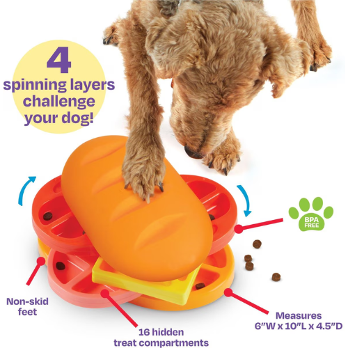Brightkins Dog Pupstrami Surprise! Interactive Treat Puzzle Dog Toy