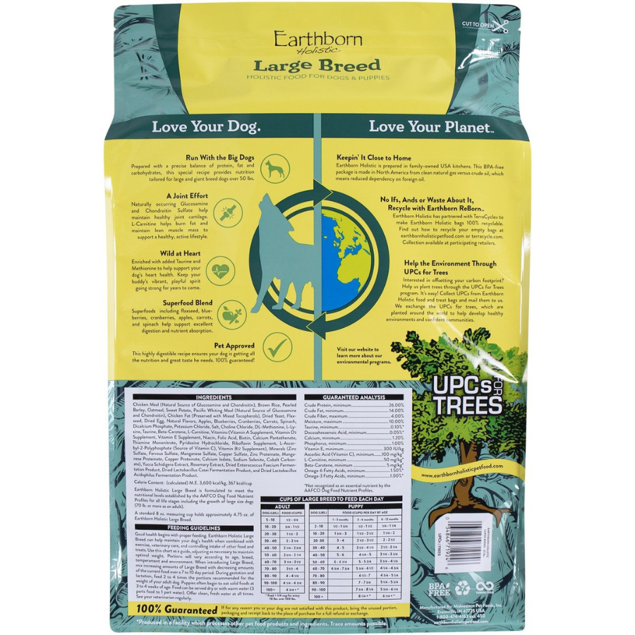 Earthborn Holistic Large Breed Dry Dog Food - Mutts & Co.