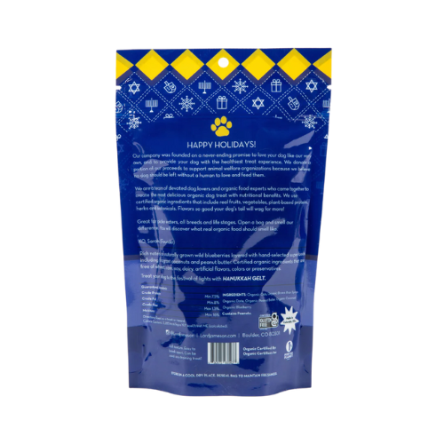 Lord Jameson Hanukkah Gelt Organic Soft & Chewy Dog Treats 6 oz