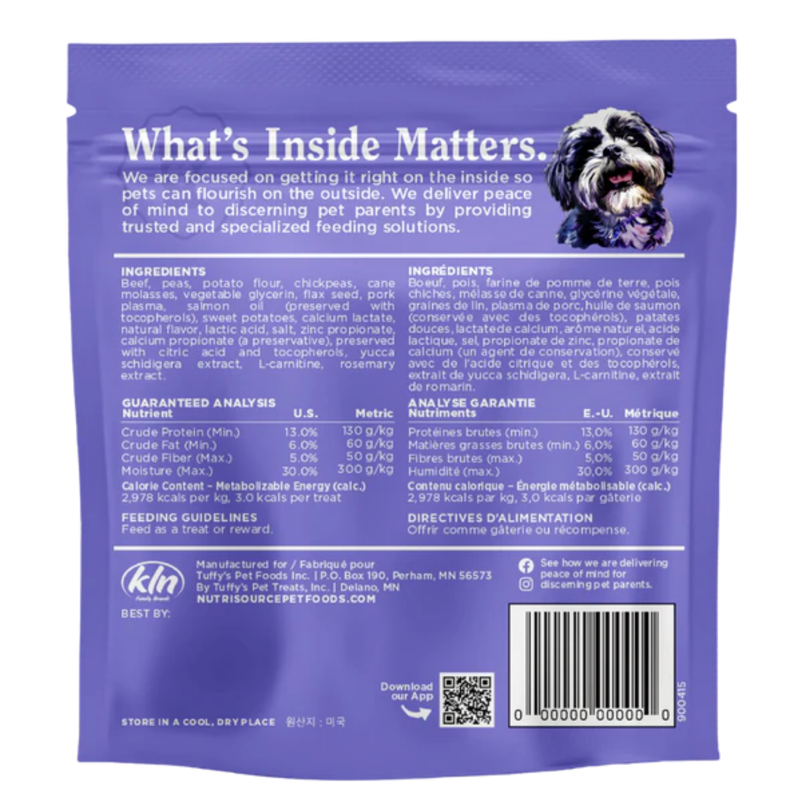 Nutrisource Grain Free Little Bites Beef Dog Treats 6oz