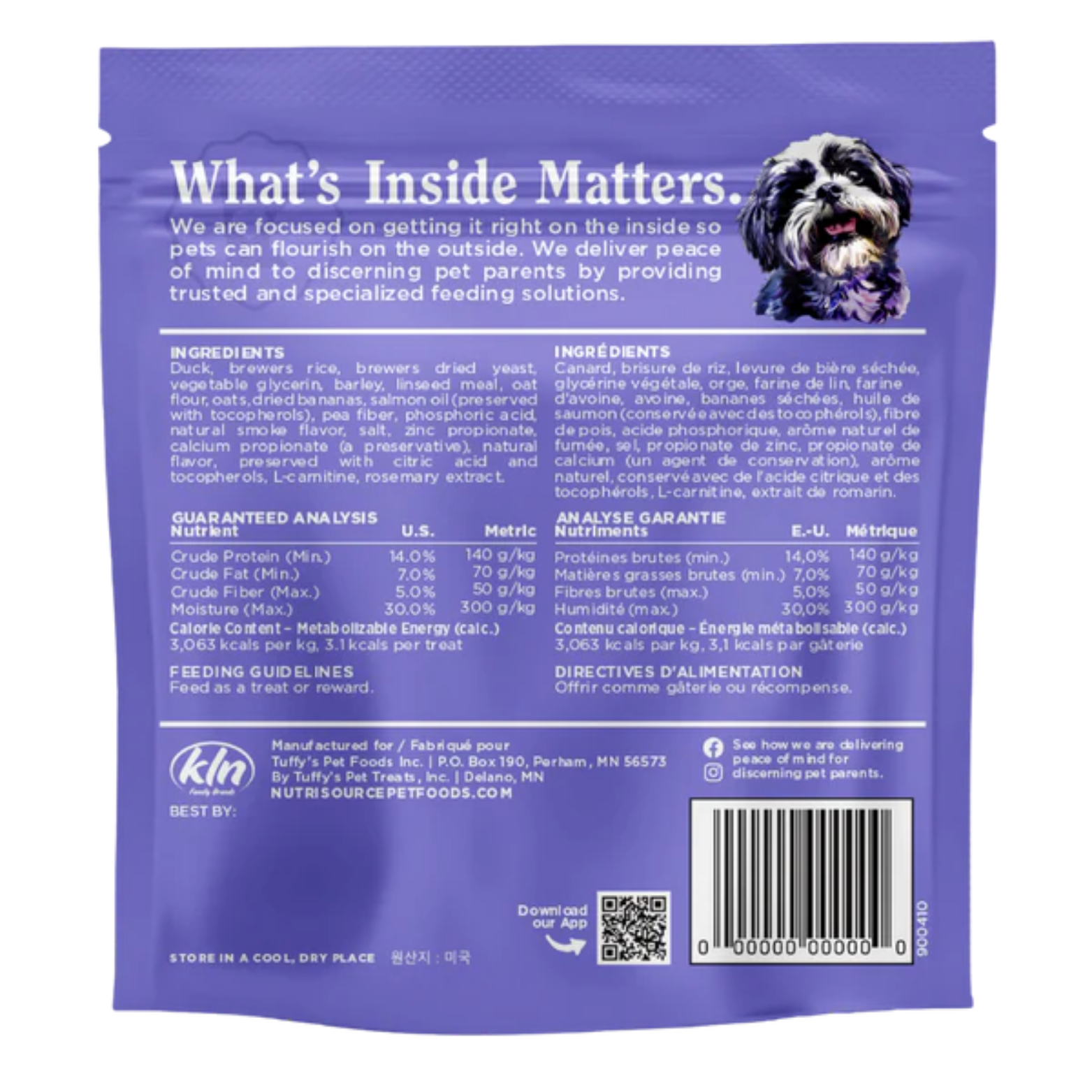 Nutrisource Little Bites Duck Dog Treats 6oz