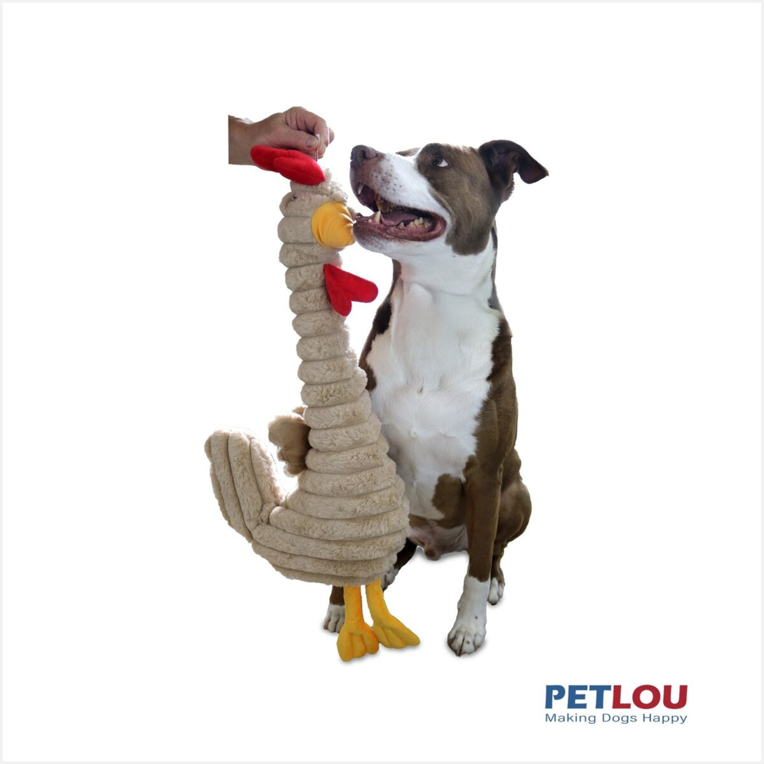 Petlou Farm Friends Rooster Dog Toy 31"