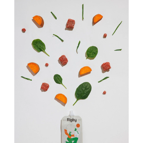 Rigby Organic Beef Squeeze Pouch Dog Treats 3.5oz Single