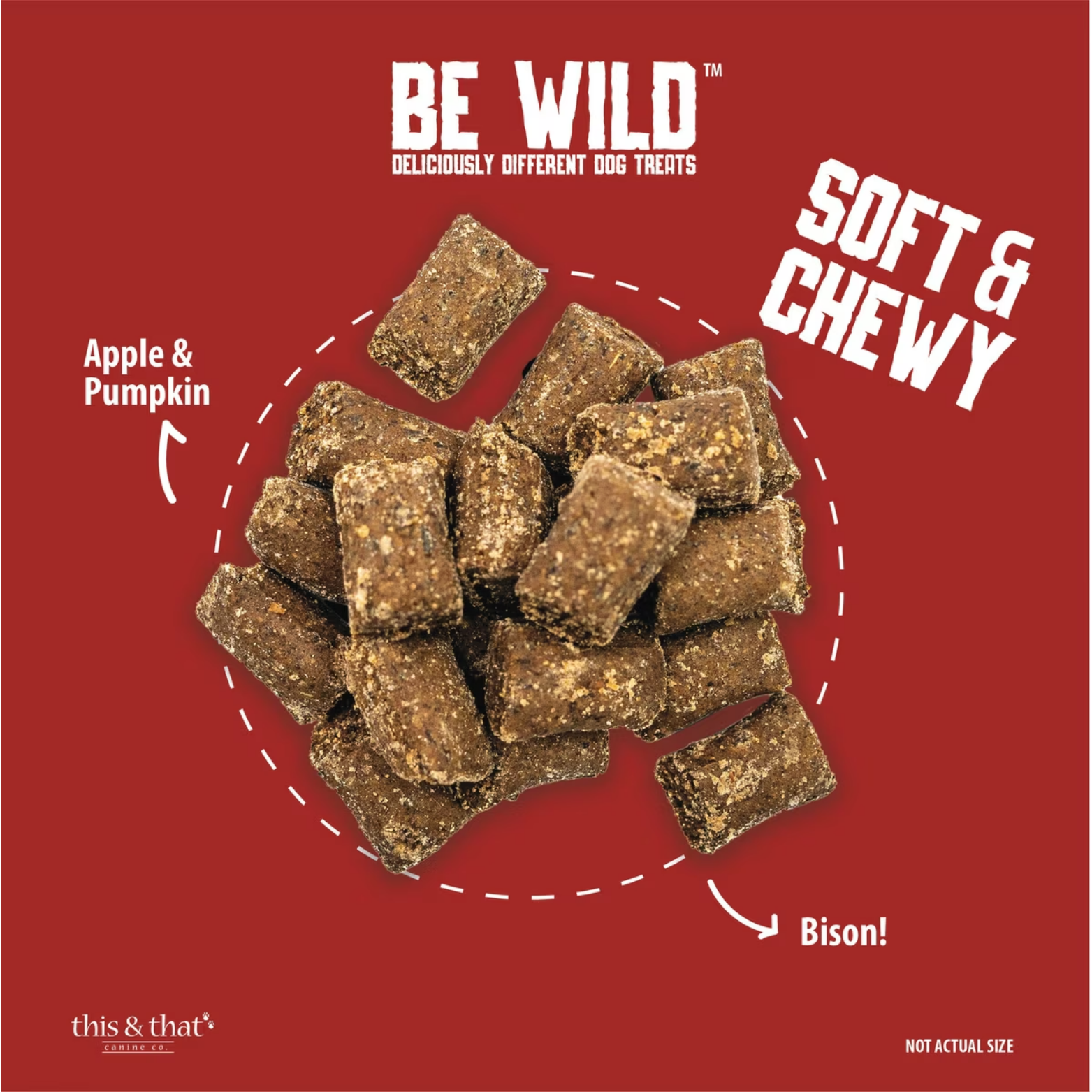 This & That Be Wild Exotic Treats & Trainers Bison Dog Treats 5.3oz