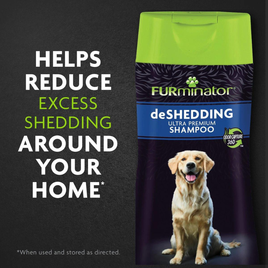 FURminator DeShedding Ultra Premium Shampoo For Dogs, 16-oz bottle - Mutts & Co.