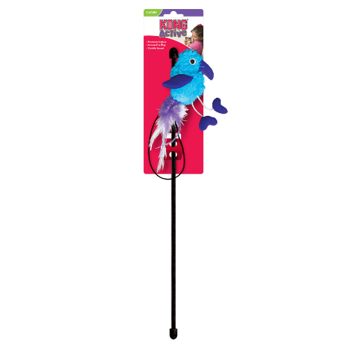 KONG Active Feather Teaser Cat Toy, Assorted Colors