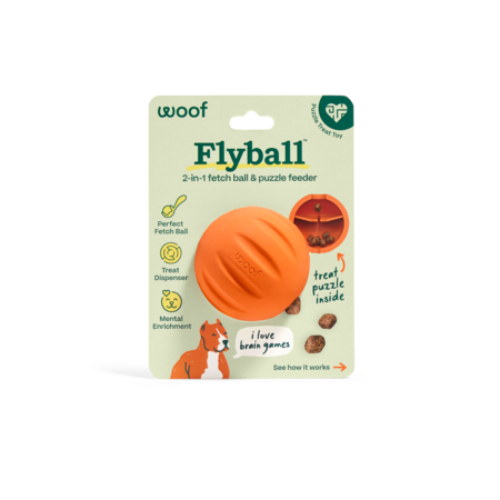 Woof Pet Forager Flyball Dog Toy Single