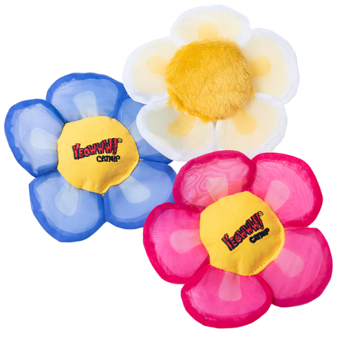 Yeowww! Daisy Flower Tops Catnip Cat Toy Single