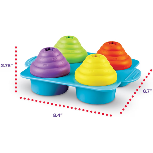 Brightkins Dog Cupcake Party! Interactive Treat Puzzle Dog Toy