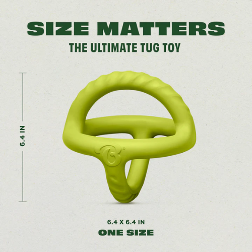 Benebone Bounce Natural Rubber Tug Dog Toy