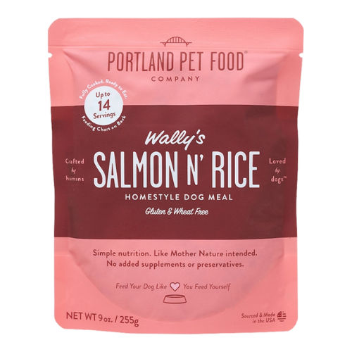 Portland Pet Gently Cooked Wally's Salmon & Rice Dog Food 9oz