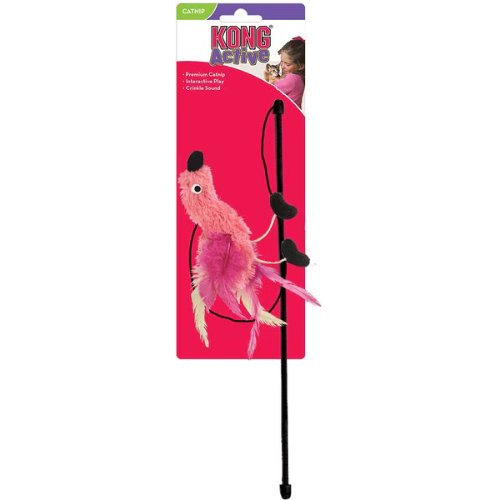 KONG Active Feather Teaser Cat Toy, Assorted Colors