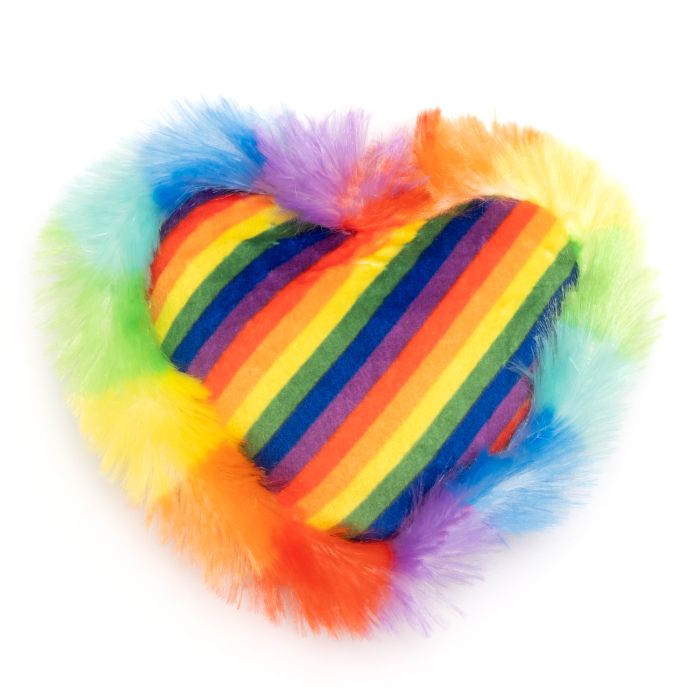 The Worthy Dog Pride Heart Cat Toy