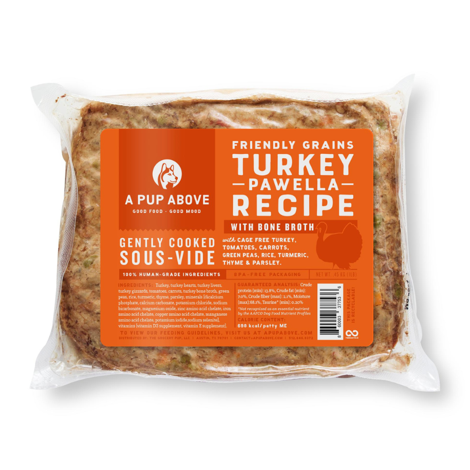 A Pup Above Friendly Grains Turkey Pawella Gently Cooked Dog Food
