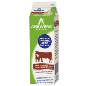 Answers Pet Food Raw Organic A2 Cows Milk Kefir, 1 Quart - Mutts & Co.