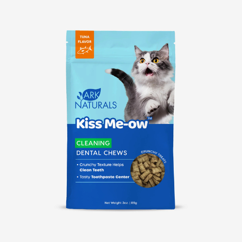 Ark Naturals Cat Dental Chews Kiss ME-OW Tuna Flavor Cleaning Cat Treats 3 oz