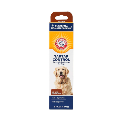 Arm & Hammer Fresh Breath Beef Flavored Enzymatic Toothpaste Dog Dental 2.5 oz