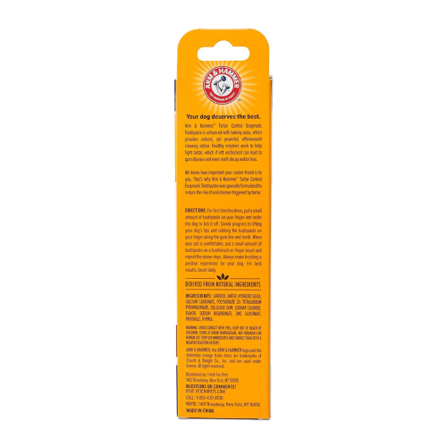 Arm & Hammer Fresh Breath Beef Flavored Enzymatic Toothpaste Dog Dental 2.5 oz