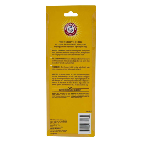 Arm & Hammer Fresh Breath Chicken Flavored Enzymatic Dog Dental Kit