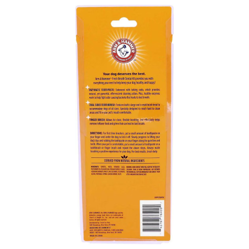 Arm & Hammer Fresh Breath Vanilla Ginger Flavored Dog Dental Kit