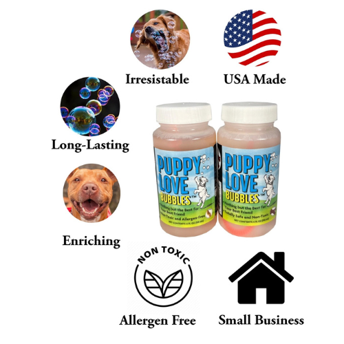 Atomic Bubbles Puppy Love Calming Bubbles Lavender Scent, 4 oz