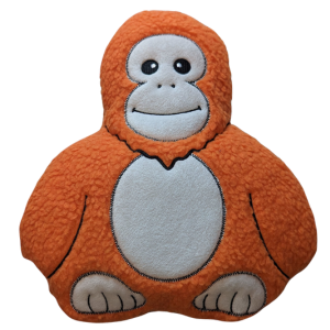 Orangutan Wildlife Fleece Dog Toy