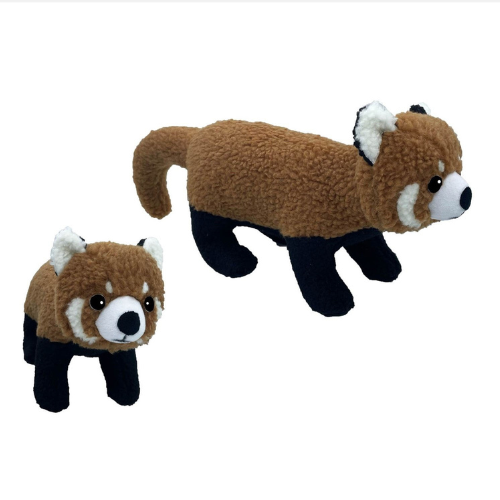 Barker's Bowtique Wildlife Collection Rocky the Red Panda Dog Toy