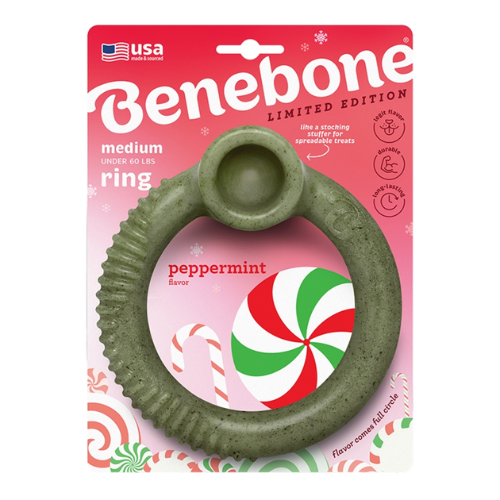 Benebone Peppermint Flavored Ring Dog Chew Toy