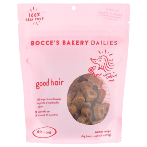 Bocce's Bakery Dailies Good Hair Salmon Recipe Soft & Chewy Treats for Dogs - Mutts & Co.