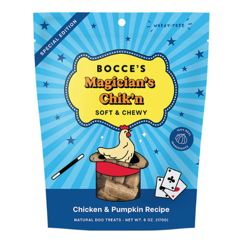 Bocce's Bakery Magician's Chik'n Soft & Chewy Chicken & Pumpkin Dog Treats, 6 oz