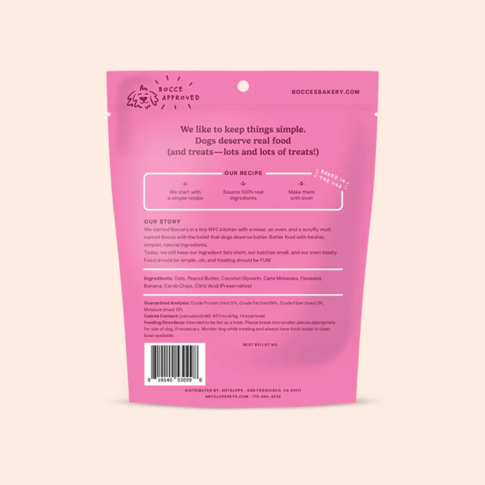 Bocce's Bakery Valentine's Soft & Chewy Love Potion No. K-9 Dog Treats, 6 oz