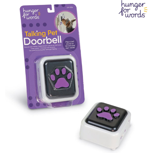 Brightkins Hunger For Words Talking Pet Doorbell Dog Toy