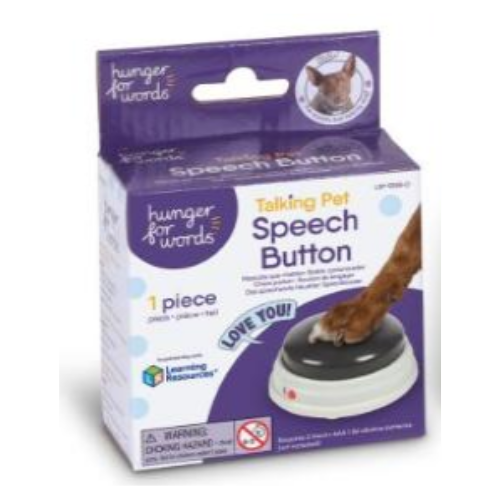 Brightkins Hunger For Words Talking Pet Speech Button Single