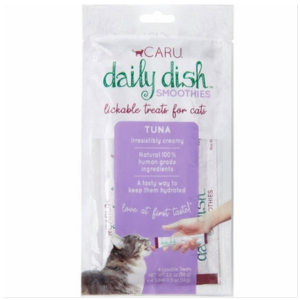 Caru Daily Dish Smoothie Tuna Lickable Cat Treats 2 oz