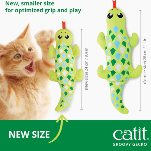 Catit Groovy Gecko Catnip Cat Toy