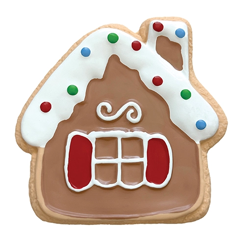 Cookies For Santa Dog Chew Toy Gingerbread House