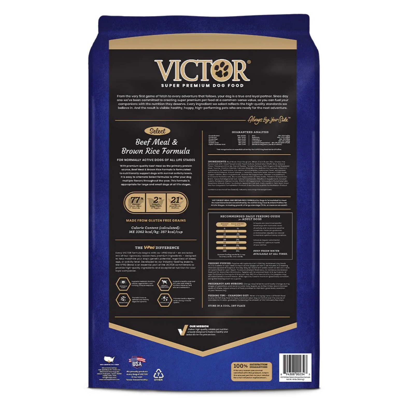Victor Select Beef Meal & Brown Rice Dry Dog Food