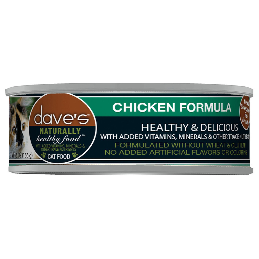 Dave's Pet Food Naturally Healthy Grain-Free Chicken Formula Canned Cat Food - Mutts & Co.