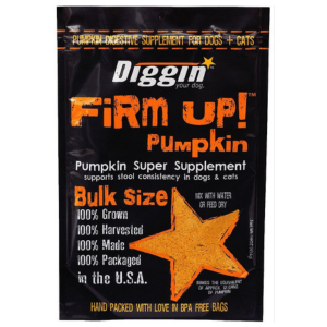 Diggin' Your Dog Firm Up! Pumpkin Super Dog & Cat Supplement 4 oz - Mutts & Co.