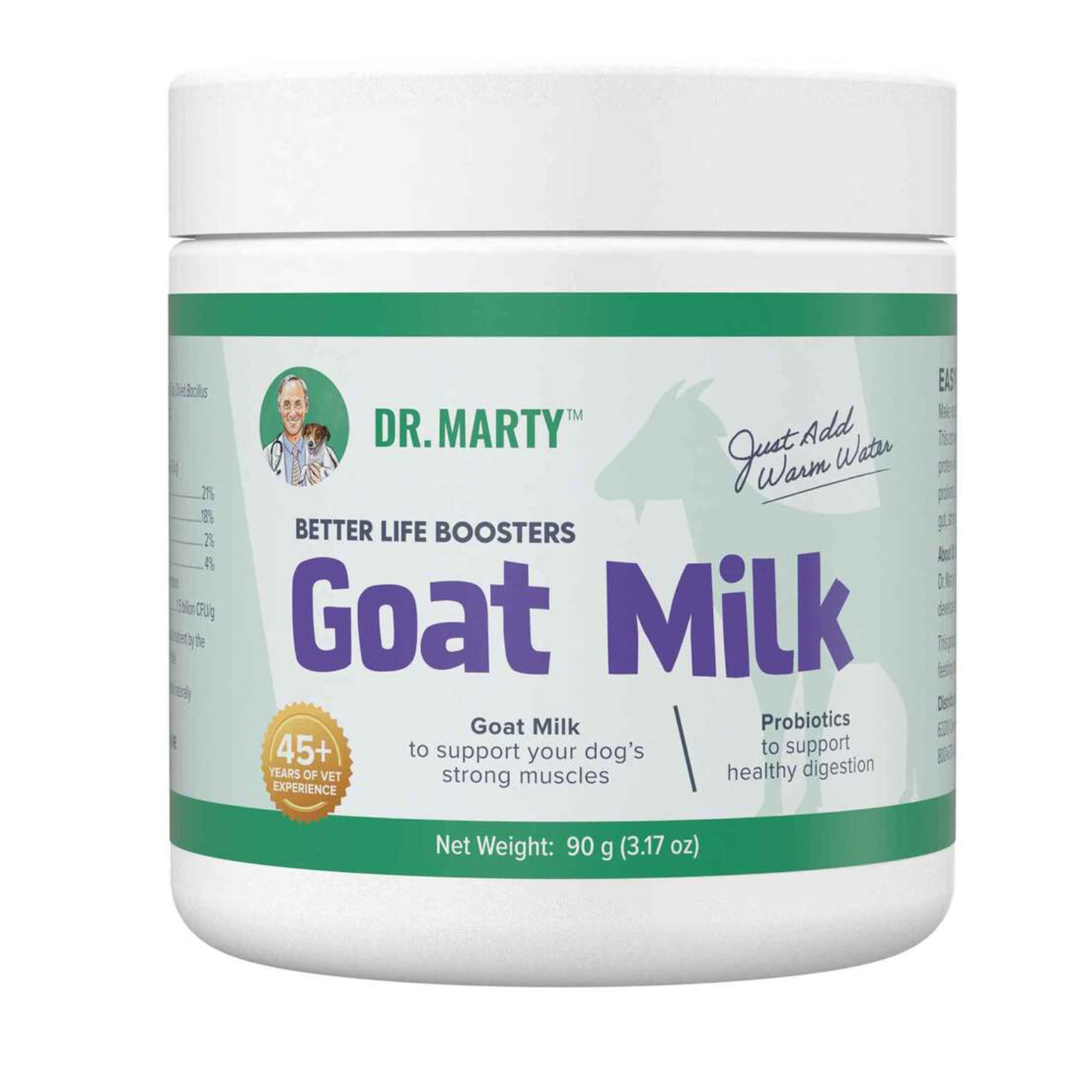 Dr. Marty Better Life Boosters Goat Milk Powder for Dogs 3.17 oz