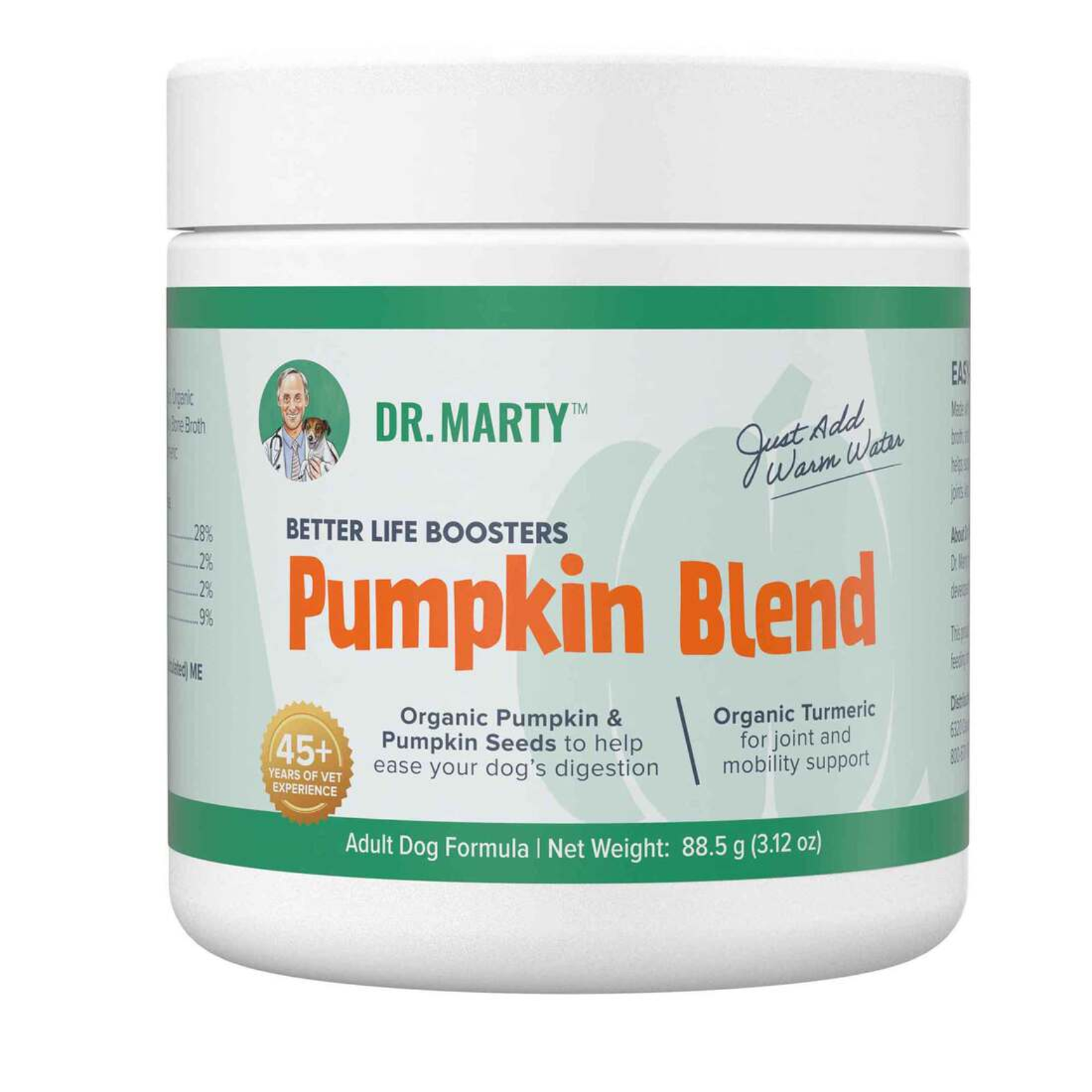 Dr. Marty Better Life Boosters Pumpkin Blend Powder for Dogs 3.17 oz