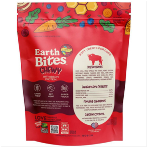 Earthborn Holistic Grain Free EarthBites Bison Soft & Chewy Treats For Dogs 7oz - Mutts & Co.