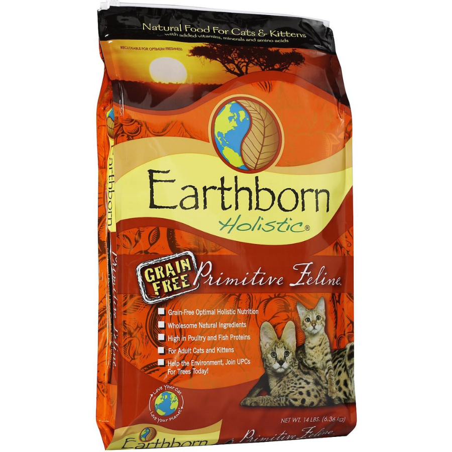 Earthborn Holistic Primitive Feline Grain Free Natural Dry Cat & Kitten Food - Mutts & Co.