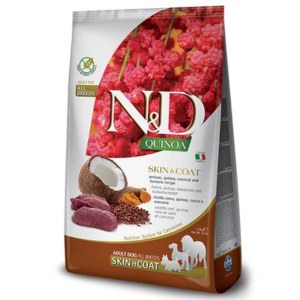 Farmina N&D Quinoa Functional Canine Skin & Coat Venison Adult Dry Dog Food - Mutts & Co.