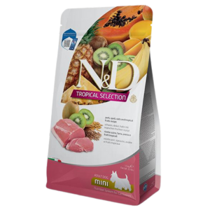 Farmina N D Spelt Oats and Tropical Fruit Selection Pork Mini Adult Dog Food