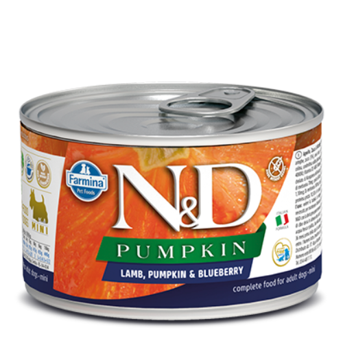 Farmina N&D Pumpkin Lamb & Blueberry Mini Adult Canned Dog Food