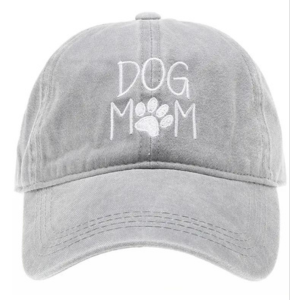Fashion City Dog Mom Embroidered Cotton Baseball Cap Assorted Colors - Mutts & Co.