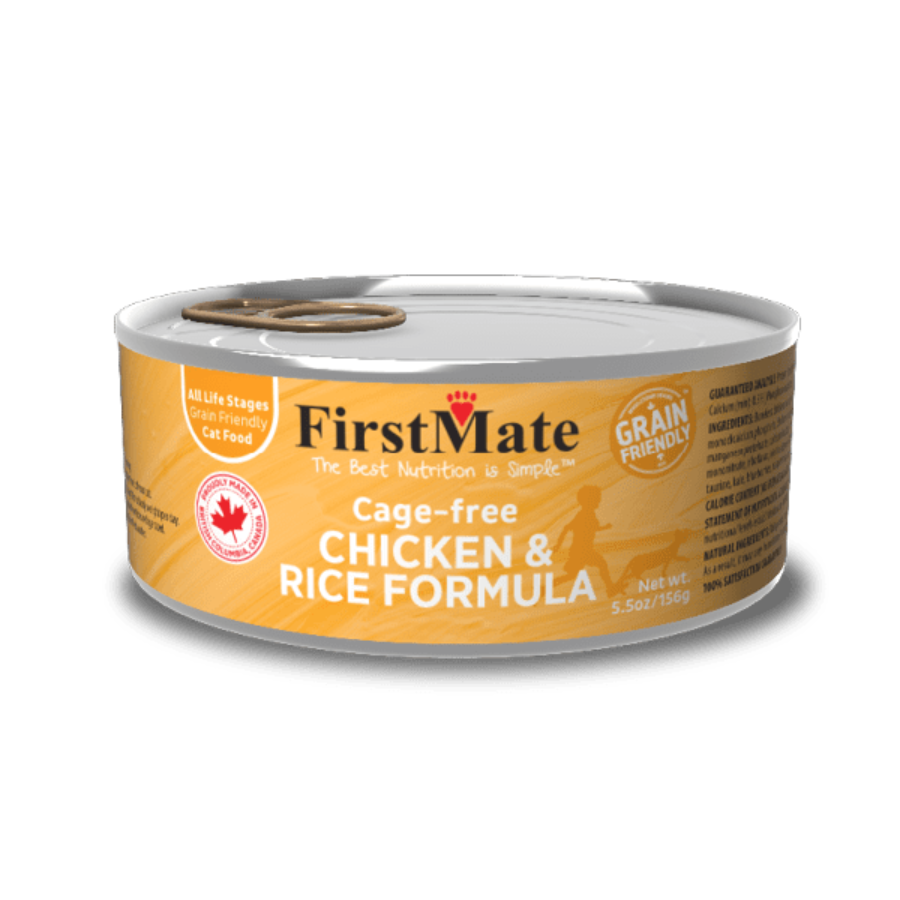 FirstMate Cage Free Chicken & Rice Formula Canned Cat Food