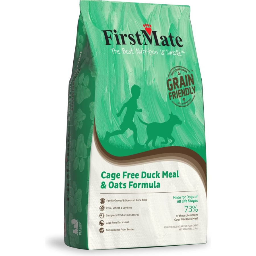 FirstMate Grain Friendly Cage Free Duck & Oats Dry Dog Food